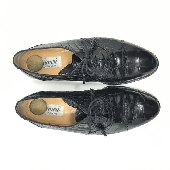 Mauri Oxfords Shoes Size 8 W Black Full Alligator main image 7